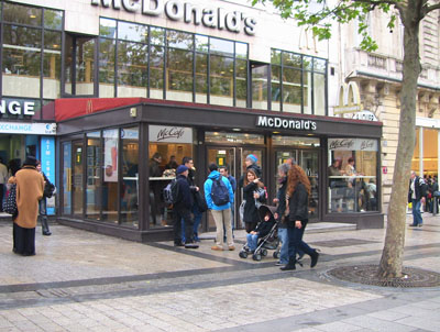 The McDonalds on the Champs Elysees